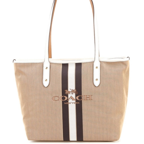 Coach Handbags - 🌸SALE🌸Coach Jacquard City Tote